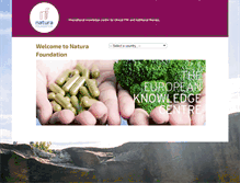 Tablet Screenshot of naturafoundation.org